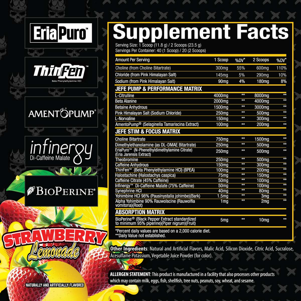 El Jefe™ Pre Workout