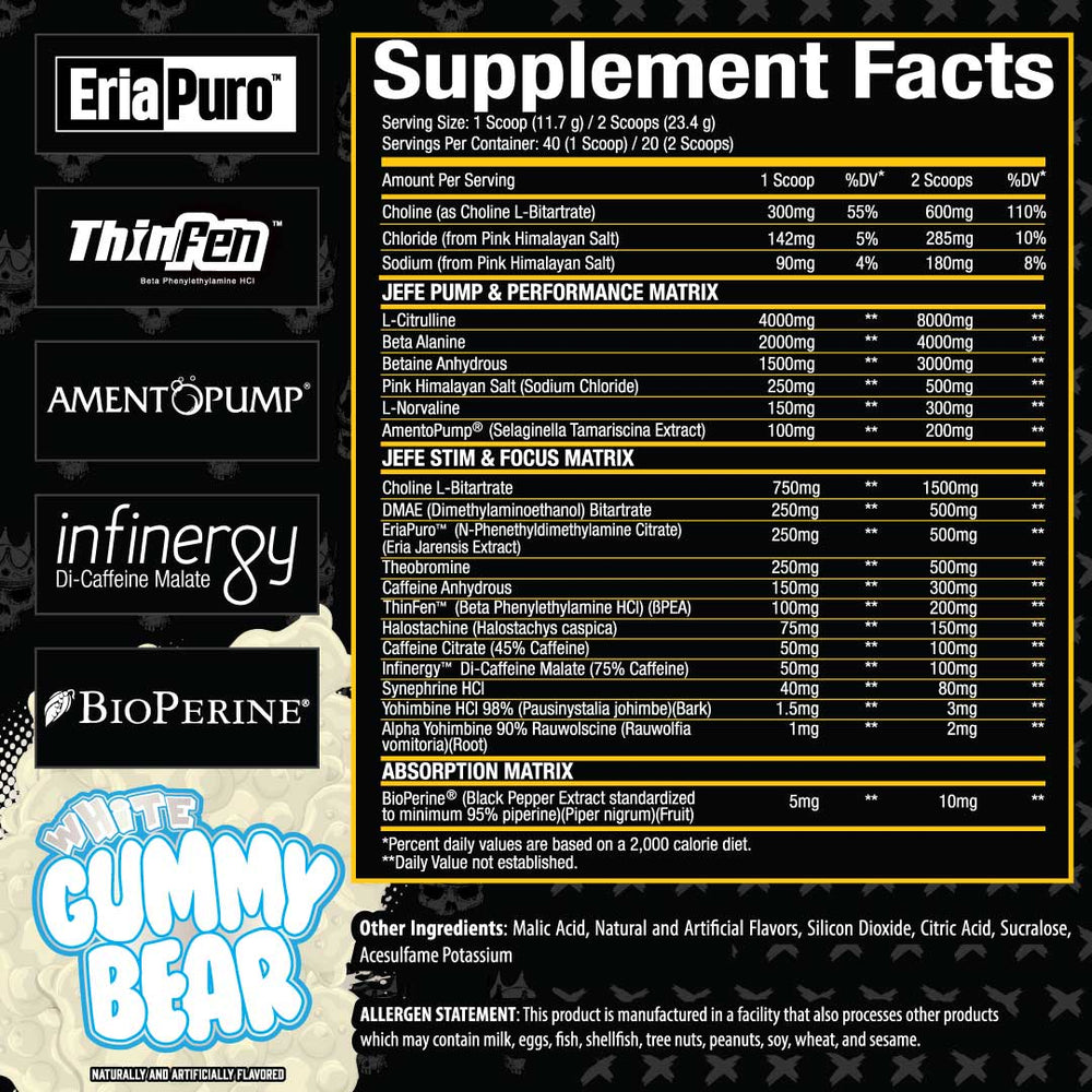 El Jefe™ Pre Workout