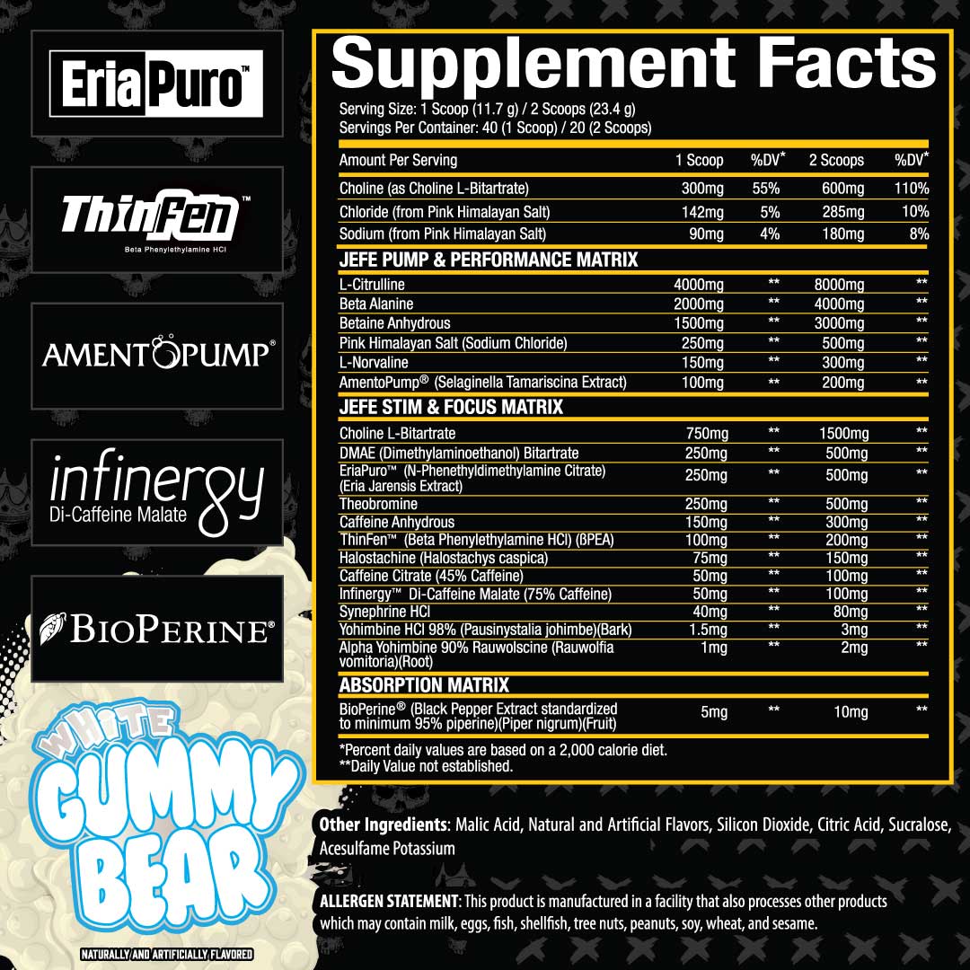 El Jefe™ Pre Workout