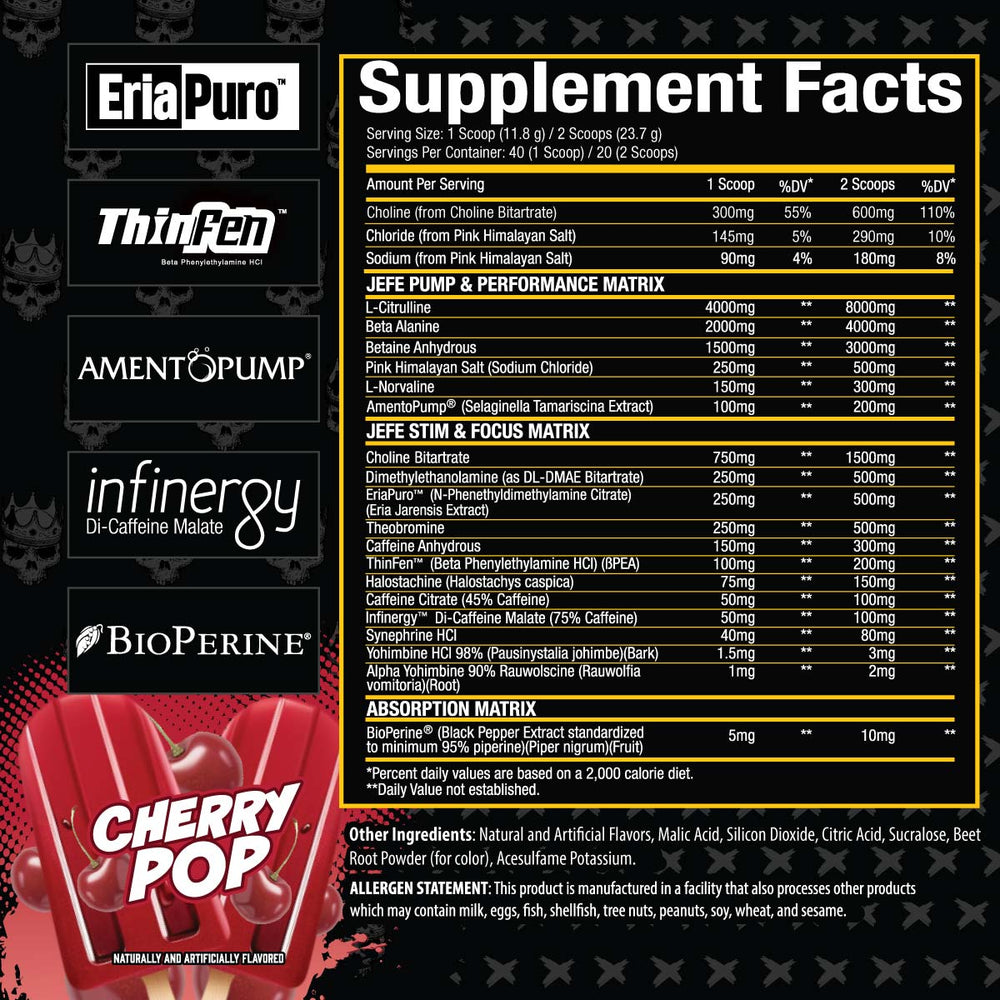 El Jefe™ Pre Workout