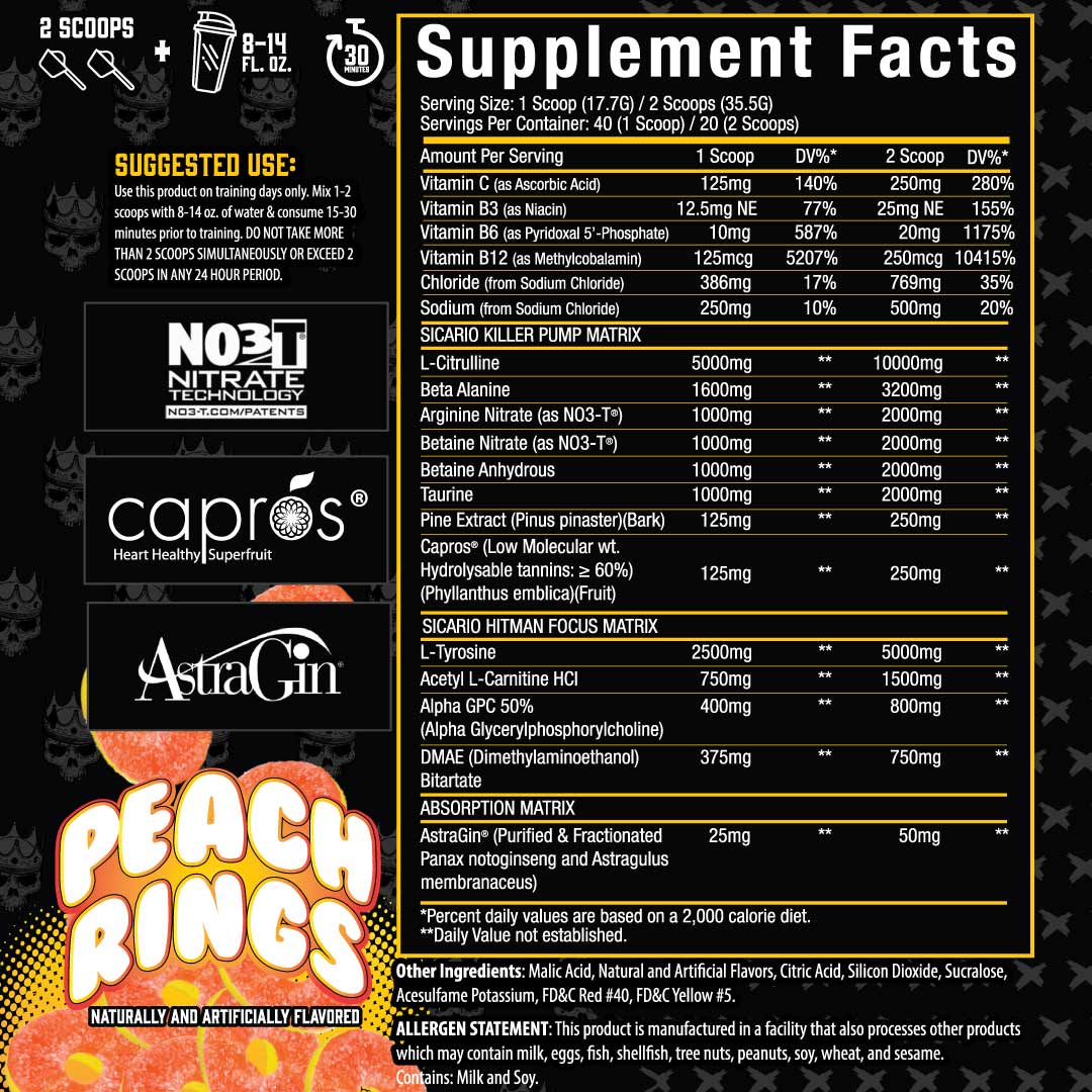 Sicario® Stim Free Pre Workout