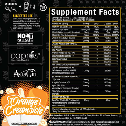 Sicario® Stim Free Pre Workout