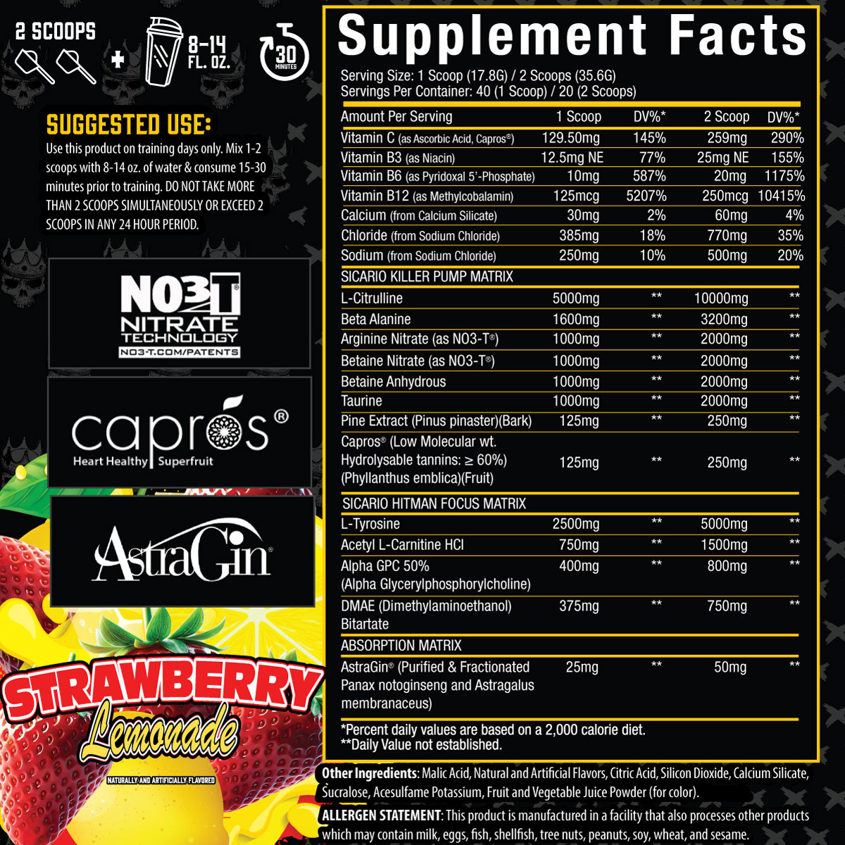 Sicario® Stim Free Pre Workout