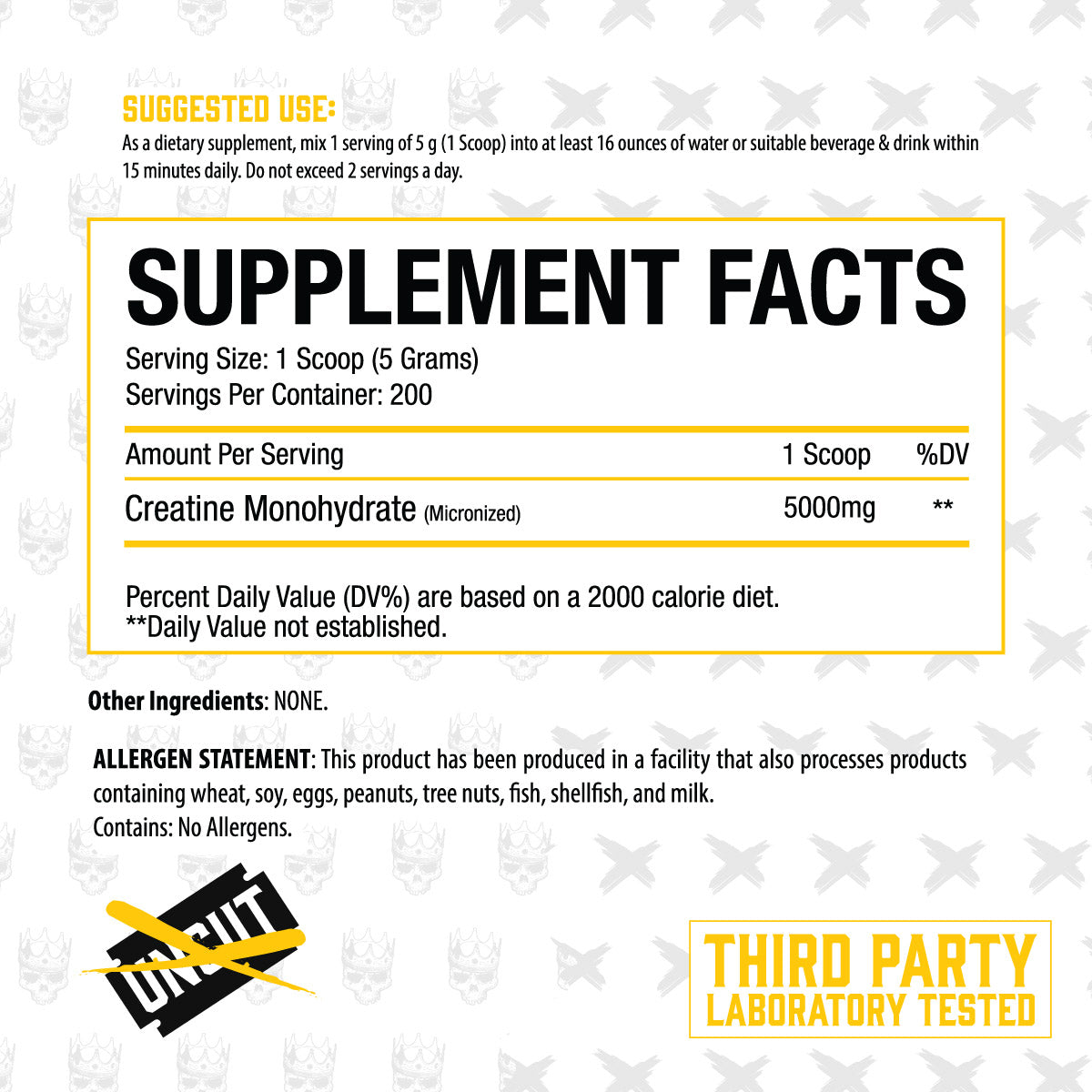 Uncut Creatine Monohydrate