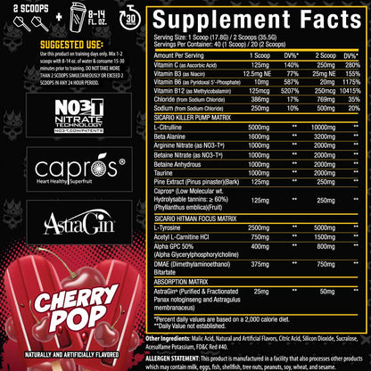 Sicario® Stim Free Pre Workout