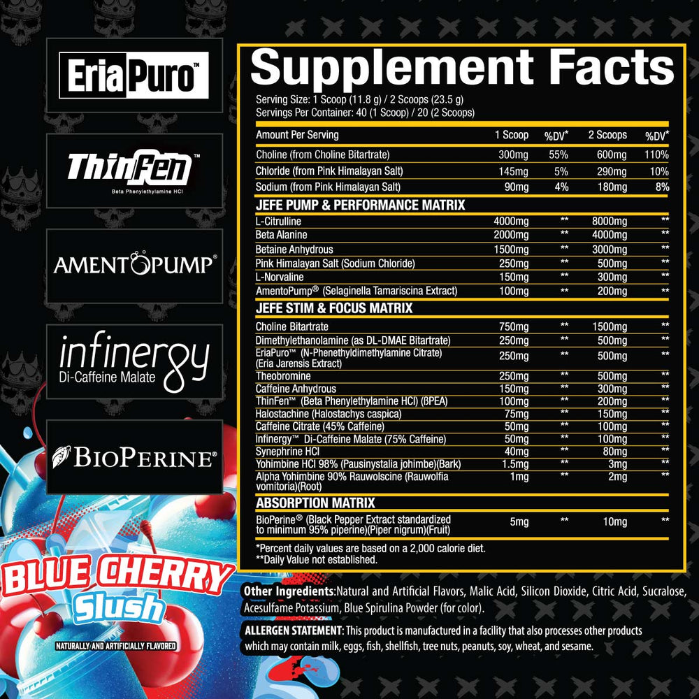 El Jefe™ Pre Workout