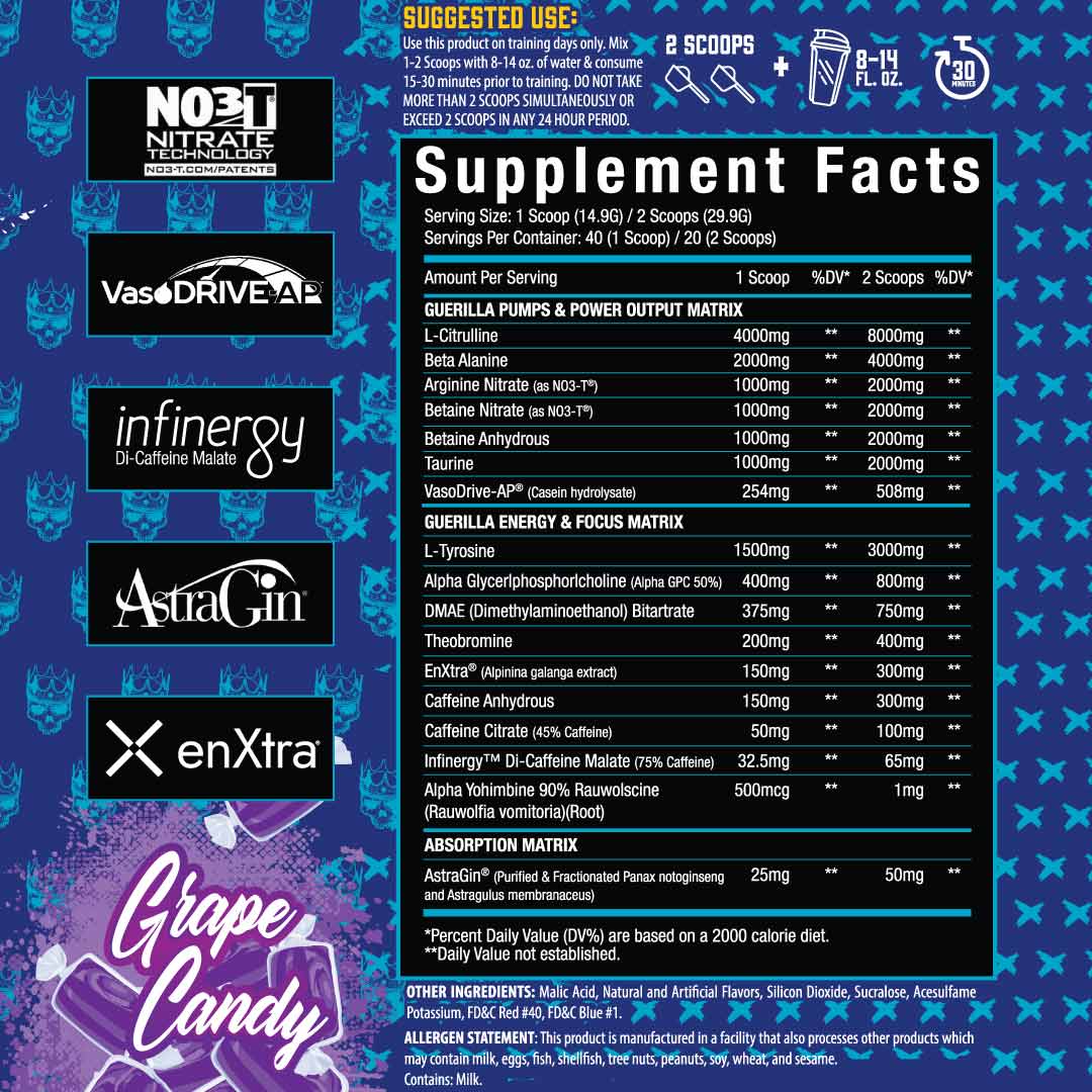 El Jefe® Guerilla Pre Workout